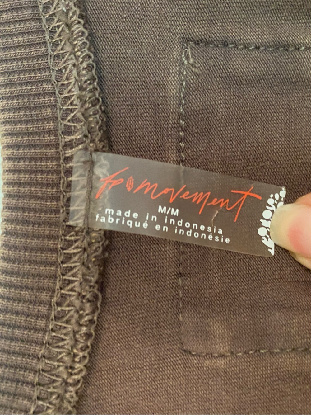 FP Movement Hot Shot Twisted Onesie, Charcoal Brown - Size Medium - Picture 7 of 11